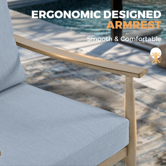 HAPPATIO Patio Bistro Set Outdoor - 3 Pieces Patio Aluminum Conversation Furniture Set, 2 Swivel Chairs with Backrest Rope Design and 1 Side Table for Garden, Pool, and Lawn