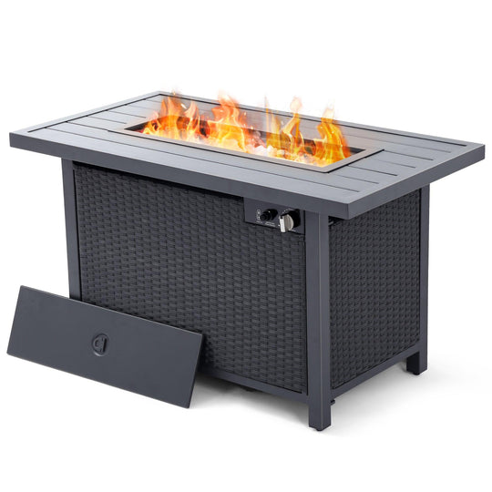 42 Inch Fire Pit Table - Happatio