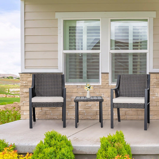 3 Piece Patio Bistro Set - Happatio