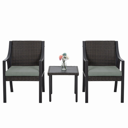 3 Piece Patio Bistro Set - Happatio