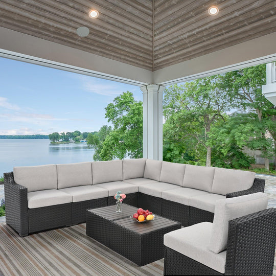 10 Piece Patio Conversation Set - Happatio