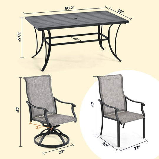 7 Piece Patio Dining Set - Happatio