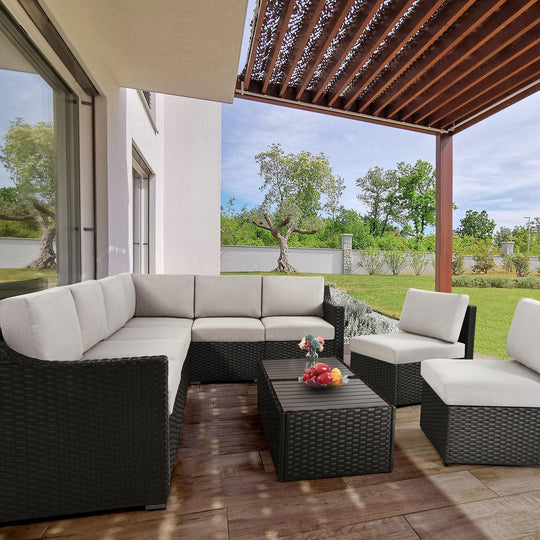 10 Piece Patio Conversation Set - Happatio