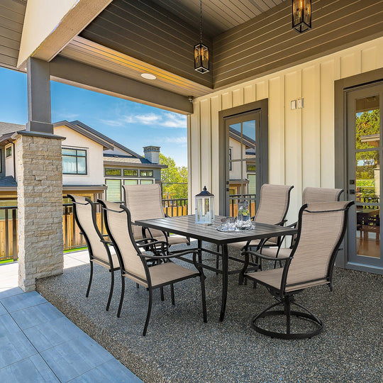 7 Piece Patio Dining Set - Happatio