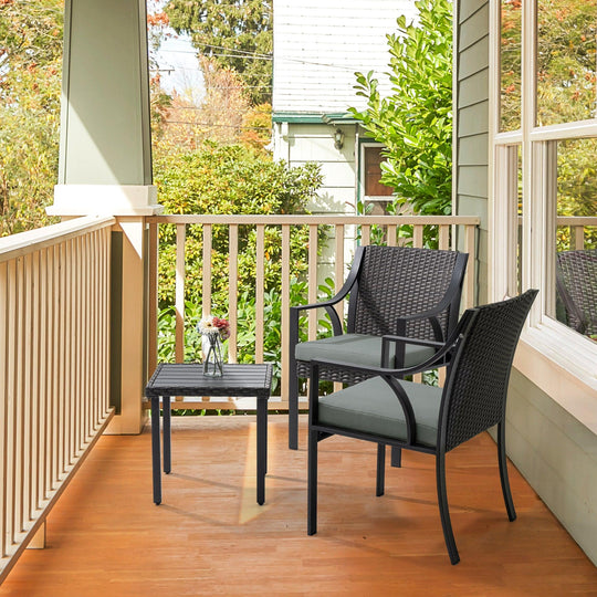 3 Piece Patio Bistro Set - Happatio