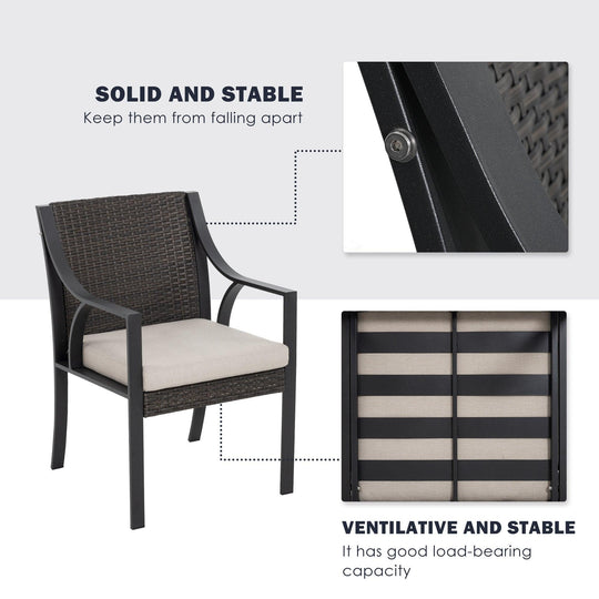 3 Piece Patio Bistro Set - Happatio