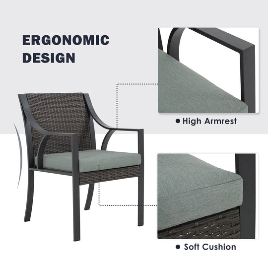 3 Piece Patio Bistro Set - Happatio