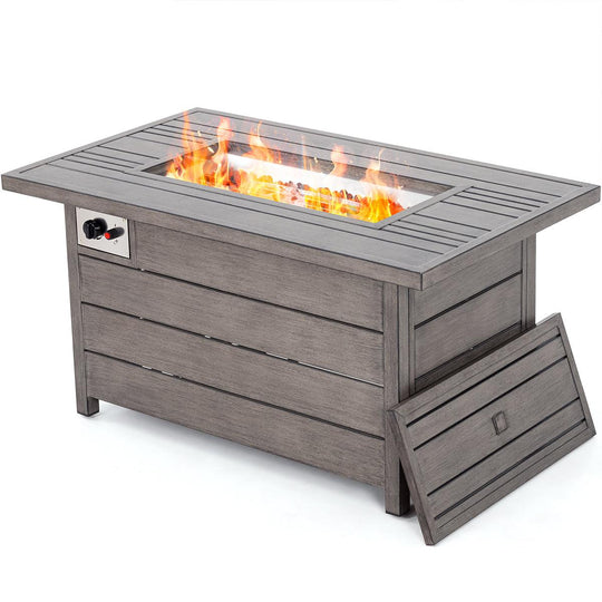 48 Inch Propane Fire Pit Table - Happatio