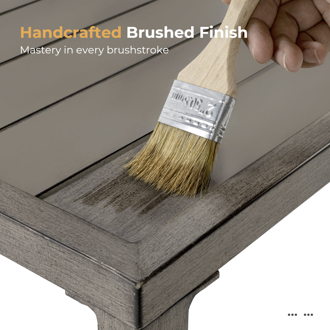 HAPPATIO Aluminum Patio Furniture Set, 3 Pieces Conversation Set with Thick Cushions and Side Table, Waterproof and Rustproof for All weather, Seating Sofa for Garden, Backyard, Porch