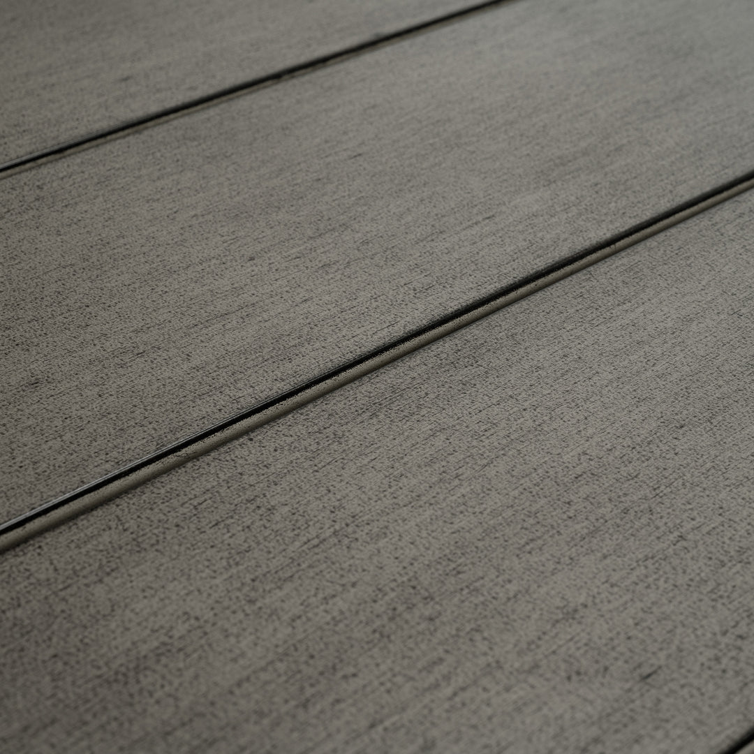 HAPPATIO Patio Dining Set, Aluminum Outdoor Dining Set, Dining Table with Umbrella Hole and 6 Chairs, Outdoor Table and Chairs with Removable Cushion for Lawn Yard Patio