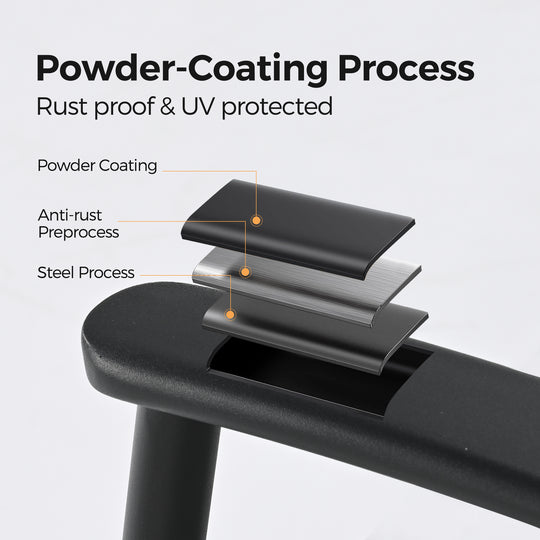 HAPPATIO Rattan Patio Dining Set, Outdoor Dining Set with Wicker Swivel Chairs, Powder-Coated Rectangular Dining Table with Umbrella Hole, Removable Cushions for Outside Lawn, Garden, Yard