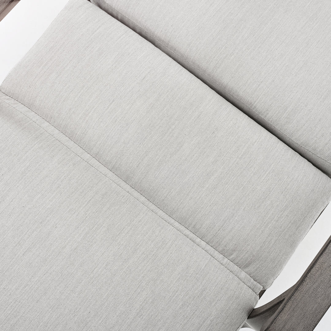 HAPPATIO Chaise Lounge Chair Outdoor - Patio Aluminum Chaise Lounge Chair with Cushion, Adjustable Reclining Positions Chair for Outdoor Garden Pool Porch