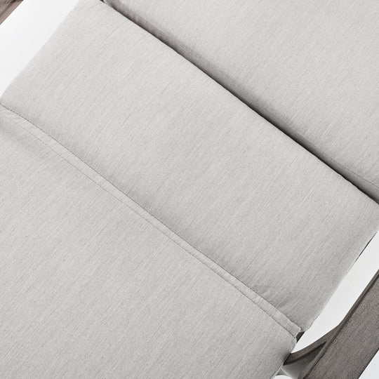 HAPPATIO Chaise Lounge Chair Outdoor - Patio Aluminum Chaise Lounge Chair with Cushion, Adjustable Reclining Positions Chair for Outdoor Garden Pool Porch