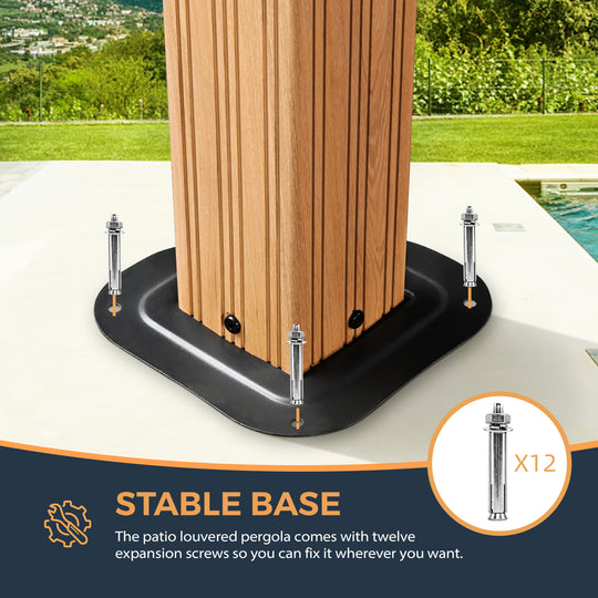 HAPPATIO 12' x 20' Hardtop Gazebo - Galvanized Steel Patio Double Roof Aluminum Gazebo with Curtains and Netting, Metal Permanent Pavilion Outdoor Gazebos for Patios, Gardens, and Lawns