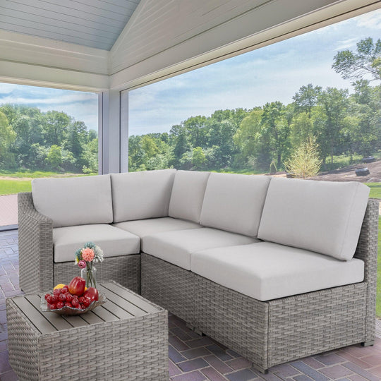 5 Piece Patio Conversation Set - Happatio