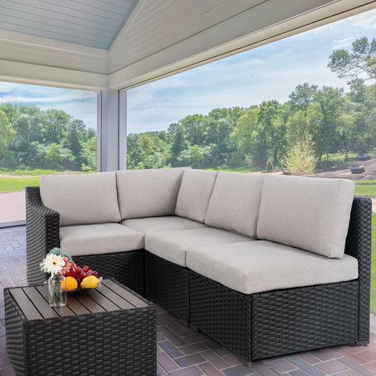 5 Piece Patio Conversation Set - Happatio