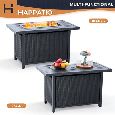 42 Inch Fire Pit Table - Happatio