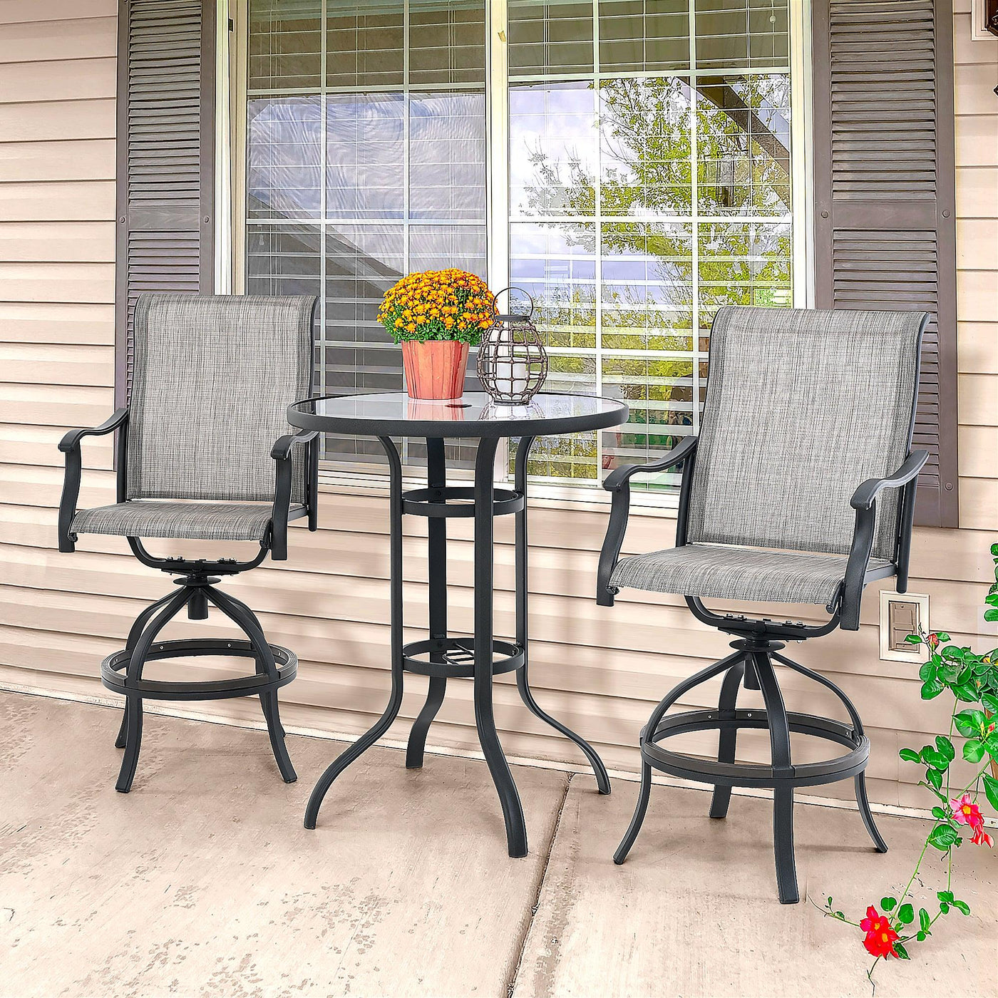 3 Piece Outdoor Bistro Set - Happatio