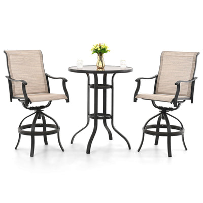 3 Piece Outdoor Bistro Set - Happatio