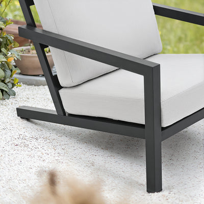 HAPPATIO Adirondack Chair Set, Aluminum Adirondack Chair, Fire Pit Chairs, Weather Resistant Adirondack Chair Set for Backyard, Garden (Gray)